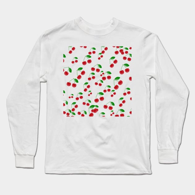 Cherry Long Sleeve T-Shirt by Byreem